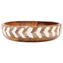 MISKA DREWNIANA DO SERWOWANIA PRZEKĄSEK SAŁATEK NA OWOCE 24CM 1.3L VILDE 259689