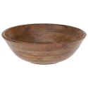 MISKA DREWNIANA DO SERWOWANIA SAŁATEK PRZEKĄSEK KOSZYK NA OWOCE 30CM 2.6L VILDE 121606