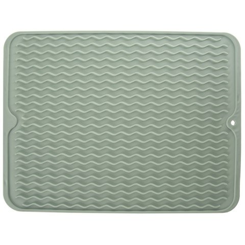 Mata do suszenia naczyń gumowa zielona ociekacz na blat 40x30.5cm ORION 155209