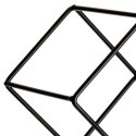 Metalowy stojak na wino butelki wina czarny do 8 butelek 42.5x28.5cm VILDE 229067