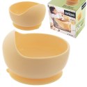 Miseczka dla dziecka dzieci silikonowa z przyssawką żółta 360ml ORION 129222