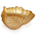 Miseczka szklana do serwowania złota liść miska 16x14cm 180ml VILDE 139733