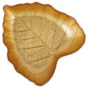 Miseczka szklana do serwowania złota liść miska 16x14cm 180ml VILDE 139733