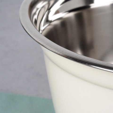 MISKA KUCHENNA METALOWA STALOWA BIAŁA 26CM 4.2L VILDE 259709