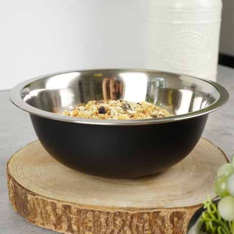 MISKA KUCHENNA METALOWA STALOWA CZARNA 20.5CM 1.3L TRAGAR 259169