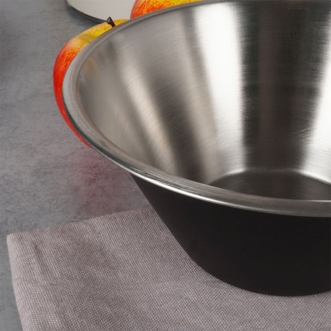 MISKA KUCHENNA METALOWA STALOWA CZARNA 22CM 2L VILDE 259646