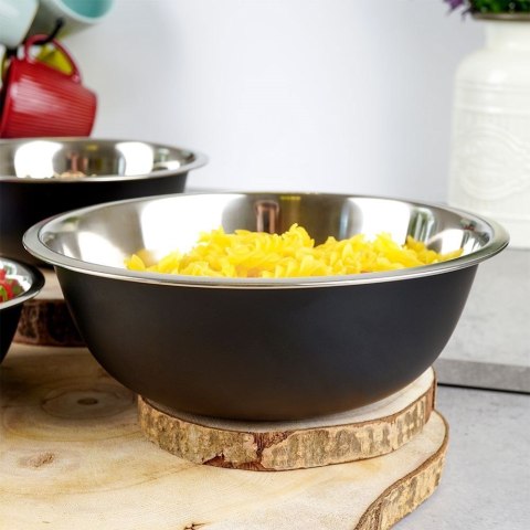 MISKA KUCHENNA METALOWA STALOWA CZARNA 24.5CM 2.3L TRAGAR 259170