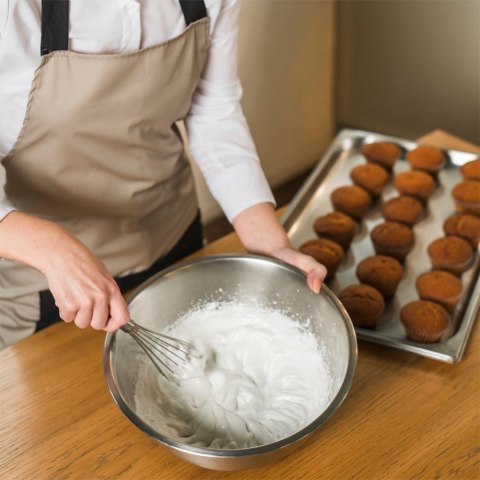 MISKA KUCHENNA METALOWA STALOWA Z POKRYWKĄ ANTYPOŚLIZGOWA 25.5CM 5L ORION 120294