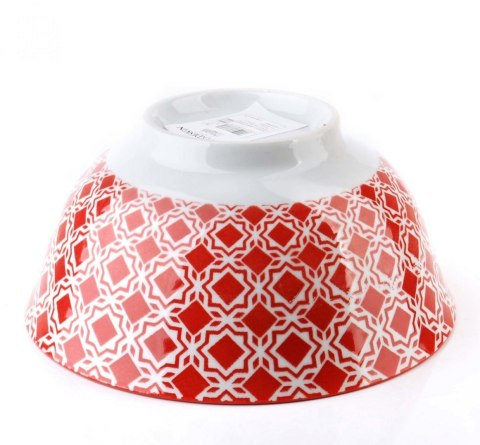 MISKA PORCELANOWA 15cm 550ml MAROCCO RED MONDEX HTNA6131