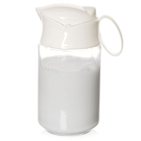 MLECZNIK SZKLANY Z UCHWYTEM DZBANUSZEK DZBANEK NA MLEKO 235ML ORION 155302