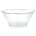 Miska sałatkowa do sałatki szklana złota 21cm 1.2L VILDE 139716