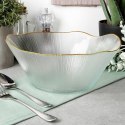 Miska sałatkowa do sałatki szklana złota 27cm 2.8L VILDE 139717