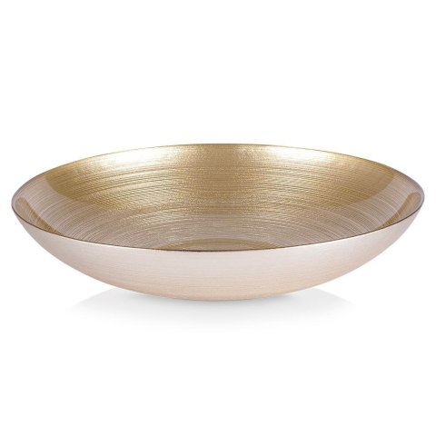 Miska szklana złota na sałatkę przekąski chipsy 30cm 2.2L VILDE 139263