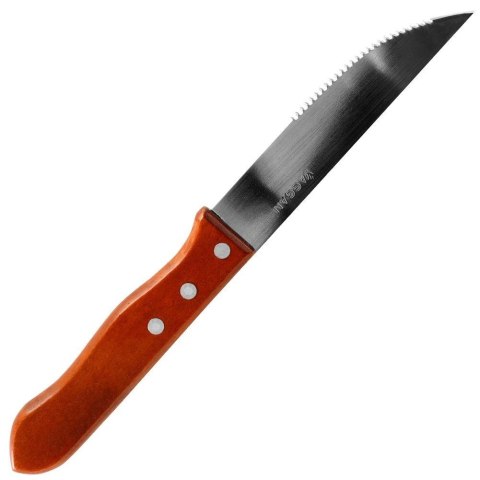NOŻE DO STEKÓW BURGERÓW PIZZY MIĘS SZTUĆCE STALOWE 24.5CM 4 SZTUKI VAGGAN 139163