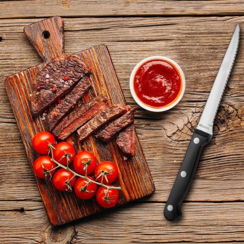 NOŻE DO STEKÓW BURGERÓW PIZZY MIĘS SZTUĆCE STALOWE 4 SZTUKI EXCELLENT HOUSEWARE 139076