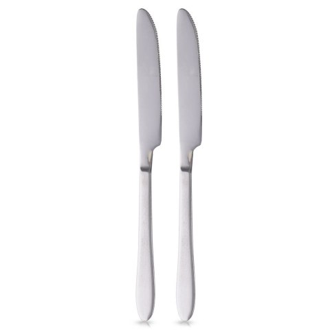 NOŻE STOŁOWE STALOWE 2 SZTUKI KOMPLET NOŻY OBIADOWYCH SZTUĆCE NÓŻ EXCELLENT HOUSEWARE 139407