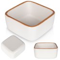 Naczynie żaroodporne ceramiczne białe kwadratowe małe 7.5x7.5x3.5cm 85ml VILDE 279903