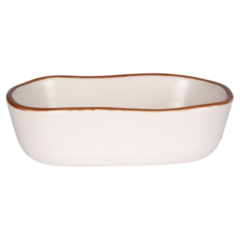 Naczynie żaroodporne ceramiczne białe prostokątne małe 10.5x6.5x3cm 75ml VILDE 279904