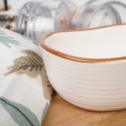 Naczynie żaroodporne ceramiczne białe prostokątne małe 10.5x6.5x3cm 75ml VILDE 279904