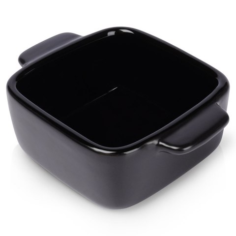Naczynie żaroodporne ceramiczne czarne kwadratowe małe 10x7x3.5cm 80ml VILDE 279905