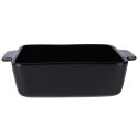 Naczynie żaroodporne ceramiczne czarne prostokątne 21.5x14x6cm 800ml VILDE 279907
