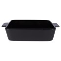 Naczynie żaroodporne ceramiczne czarne prostokątne duże 27.5x19x6cm 1.5L VILDE 279908