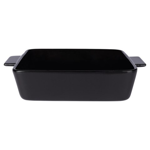 Naczynie żaroodporne ceramiczne czarne prostokątne duże 27.5x19x6cm 1.5L VILDE 279908