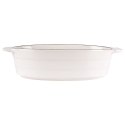 Naczynie żaroodporne do pieczenia porcelanowe białe owalne 19.5x11x5cm 360ml HIT 259209