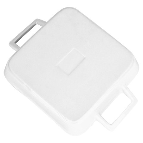 Naczynie żaroodporne porcelanowe białe kwadratowe 20x14x14cm 450ml HIT 121668