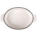 Naczynie żaroodporne porcelanowe białe owalne 18.5x11.5x4cm 300ml HIT 259210