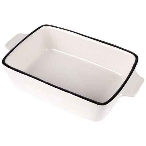 Naczynie żaroodporne porcelanowe białe prostokątne 17.5x9.5x4cm 250ml HIT 259206