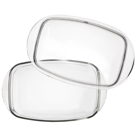 Naczynie żaroodporne z pokrywką szklane do zapiekania 32.5x19x13cm 2.9L ORION 127035
