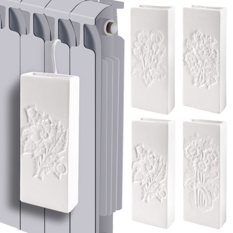 Nawilżacz powietrza na kaloryfer grzejnik ewaporacyjny ceramiczny biały 300 ml VILDE 830809