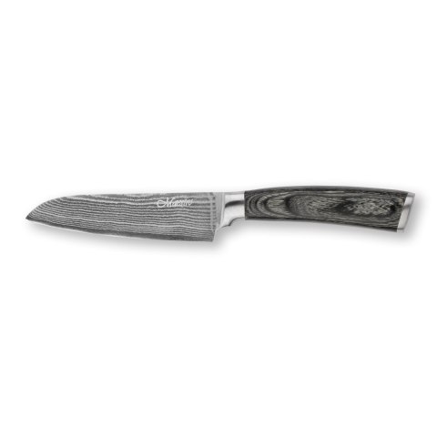 NÓŻ SANTOKU 12.5CM ZE STALI DAMASCEŃSKIEJ POJEDYNCZY KUCHENNY MAESTRO MR-1482