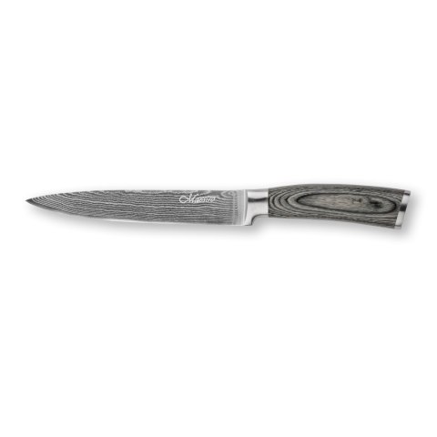 NÓŻ UNIWERSALNY 17.5CM ZE STALI DAMASCEŃSKIEJ POJEDYNCZY KUCHENNY MAESTRO MR-1483