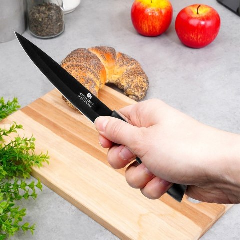 Nóż kuchenny stalowy stal czarny 23cm EXCELLENT ELECTRICS 259733