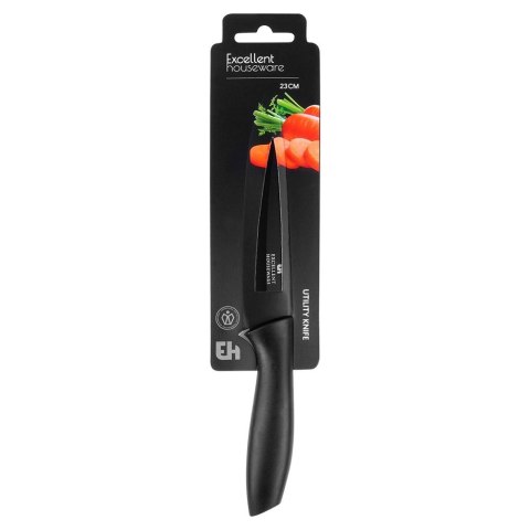 Nóż kuchenny stalowy stal czarny 23cm EXCELLENT ELECTRICS 259733