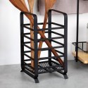 Ociekacz stojak na sztućce metalowy czarny MISTY 17.5cm NAVA 10-186-030