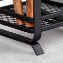 Ociekacz stojak na sztućce metalowy czarny MISTY 17.5cm NAVA 10-186-030