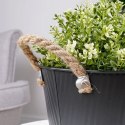 Osłona na doniczkę doniczki osłonka metalowa czarna 19.5x13cm VILDE 339480