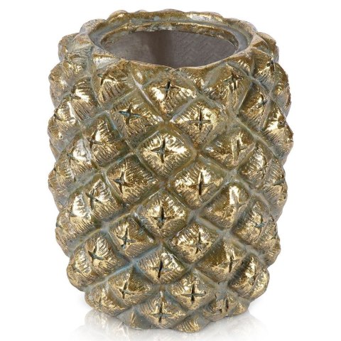 Osłona na doniczkę doniczki osłonka ozdobna złota ananas 28.5cm VILDE 339459