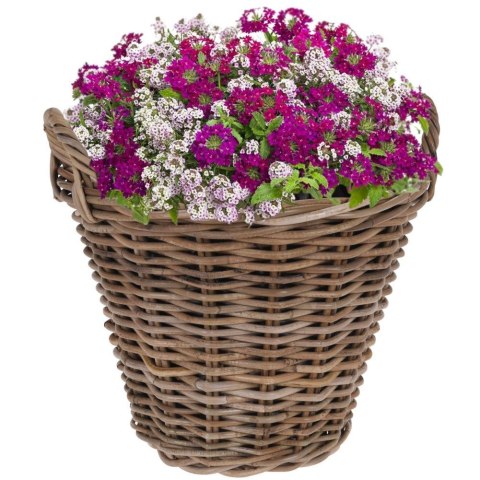 Osłona na doniczkę osłonka rattanowa doniczka 43x40x36cm KUBU 339080