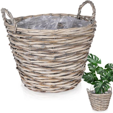 Osłona na doniczki osłonka wiklinowa doniczka 33x31cm VILDE 339168-D