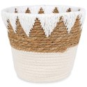 Osłona na doniczki osłonka wiklinowa doniczka beżowa 24.5x20cm VILDE 569587-B