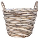 Osłona na doniczki osłonka wiklinowa niska beżowa doniczka 27x27cm VILDE 339168-S