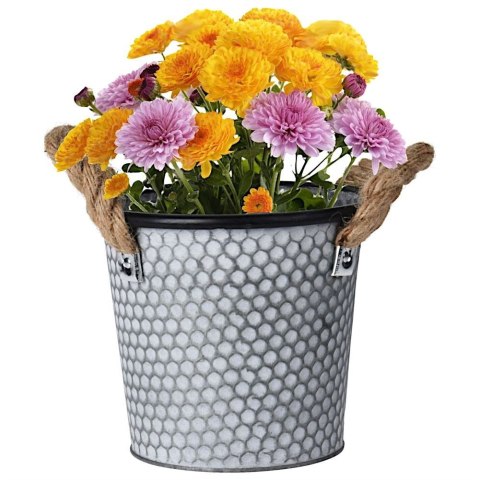 Osłonka na doniczkę metalowa 17x15 cm VILDE 339064