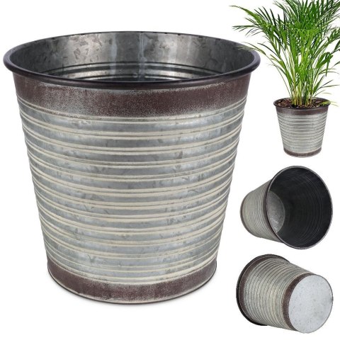 Osłonka na doniczkę metalowa 30x27,5 cm VILDE 339368