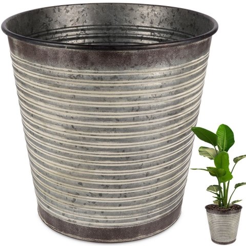 Osłonka na doniczkę metalowa 36x35 cm VILDE 339369
