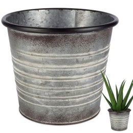 Osłonka na doniczkę metalowa mała 19x16 cm VILDE 339367