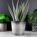 Osłonka na doniczkę metalowa mała 19x16 cm VILDE 339367